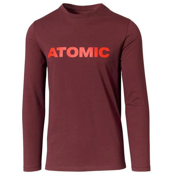 ATOMIC Alps LS T-shirt maroon