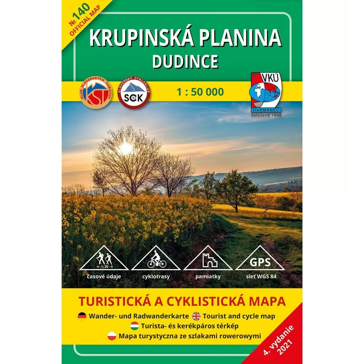 map Krupinská planina - Dudince 1:50 000