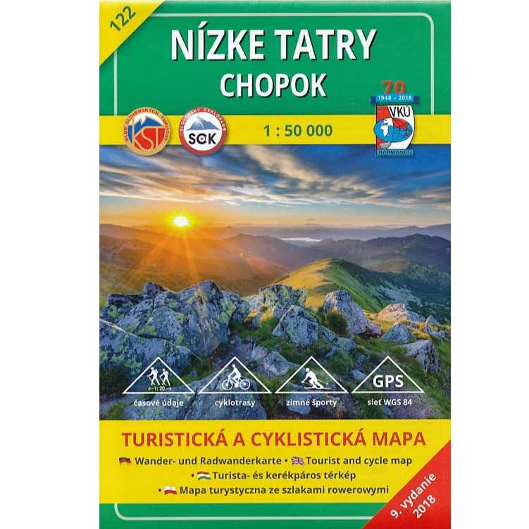 map of Low Tatras - Chopok