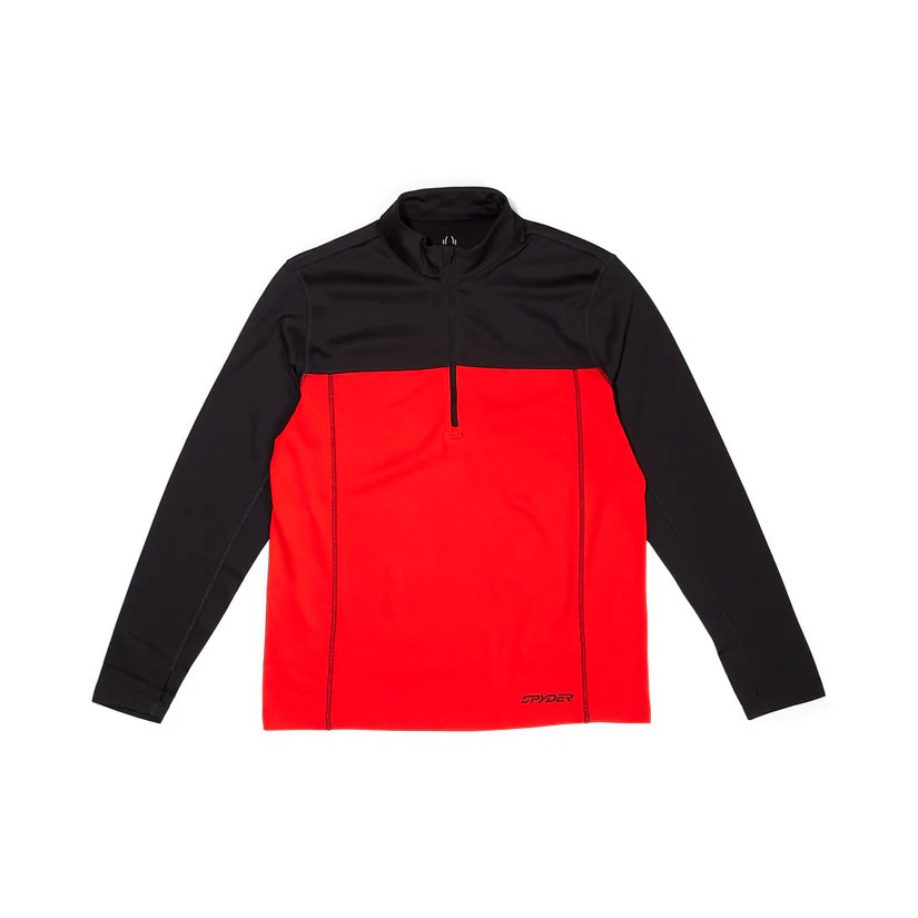 Baselayer SPYDER Mens Charger 1/2 Zip red