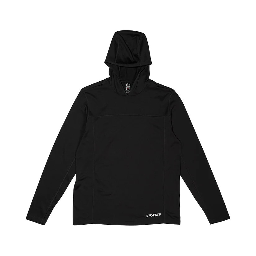 Baselayer SPYDER Mens Charger Hoodie black