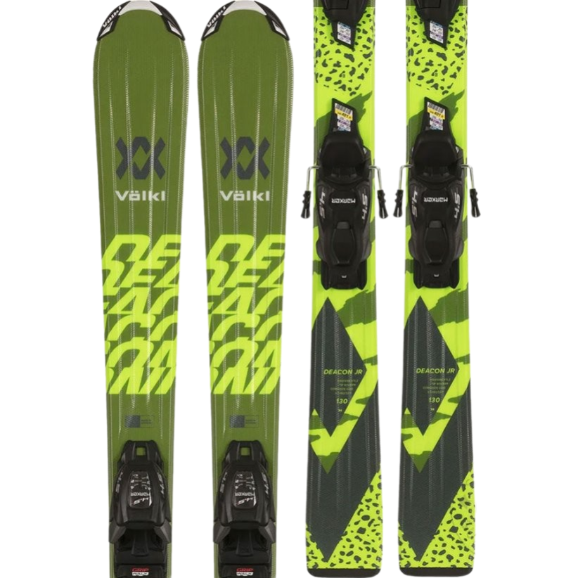 skis VÖLKL Deacon Junior 120cm green + Marker VMotion 4.5